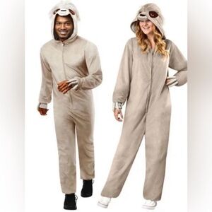 Sloth 1 piece hooded jumpsuit small/medium